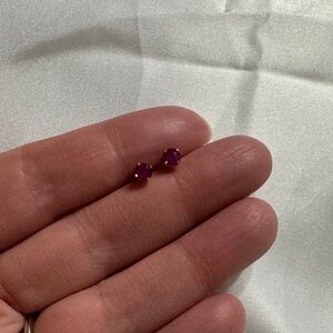 14K Ruby Studs